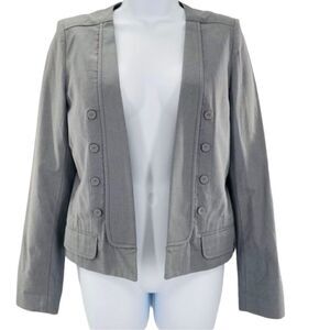 CLUB MONACO Gray Open front Blazer Jacket